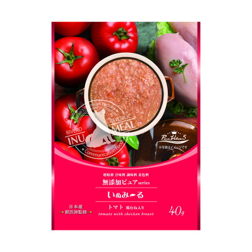 いぬみ～る 無添加ピュア PureValue5 トマト 鶏むね入り 40g