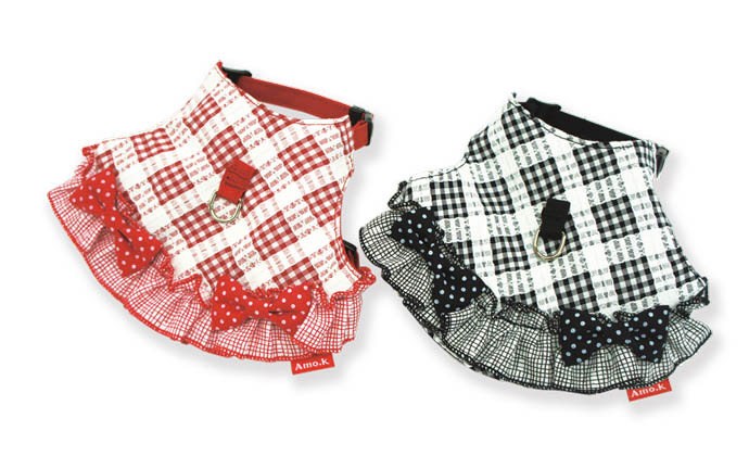 Baby Amo.k ハーネス ブロック チェック S ブラック