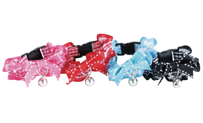 Cat Amo.k カラー リボン シュシュ S/M レッド/ピンク/ブルー/ブラック （ S レッド ）