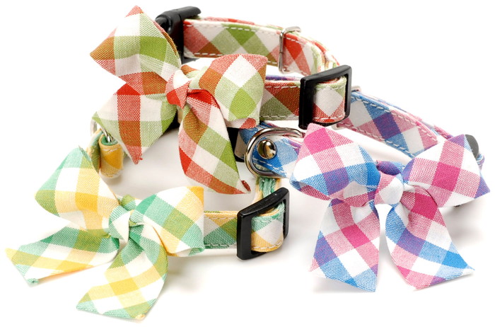 Dog Amo.k カラー キュート チェック S イエロー