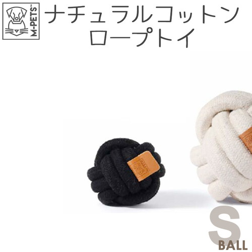 M-PETS COTO ボール ホワイト/ブラック S/M/L（ホワイト S）