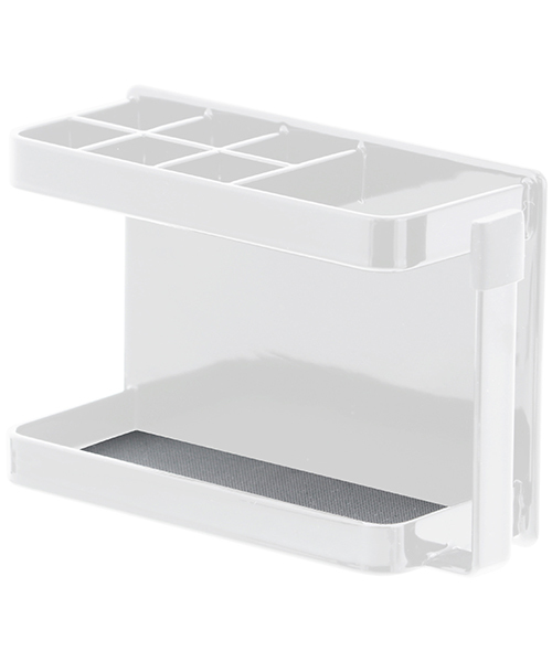 マグネットバスルーム トゥースブラシスタンド タワー ホワイト/ブラック（ホワイト）