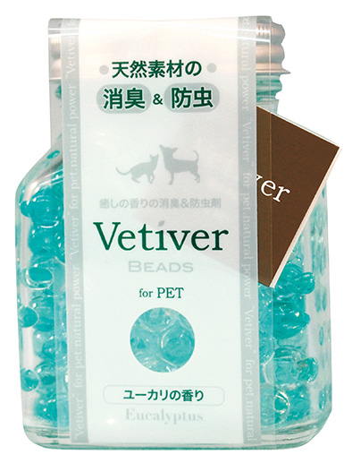 天然素材の消臭＆防虫剤 ベチバービーズ ユーカリの香り本体 150g