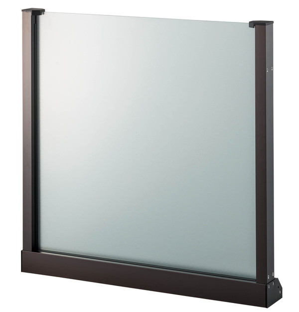 セーフテリア フラットパネル600 クリアタイプ ダークブロンズ 800