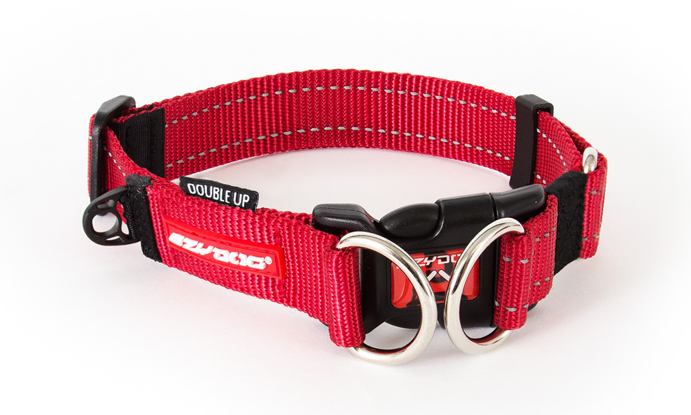 EZYDOG ダブルロックカラー 各色/各サイズ （レッド/S）