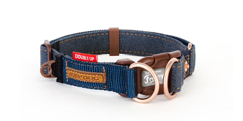 EZYDOG ダブルロックカラー デニム M