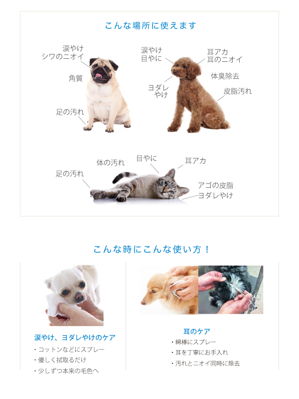 ナチュラル重曹クリーナー、詰替用 犬用 各200ml