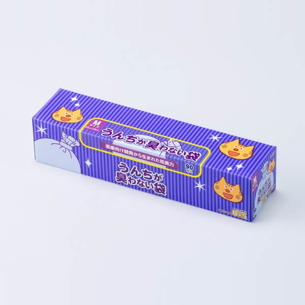 うんちが臭わない袋BOS ネコ用箱型 Mサイズ 90枚入り