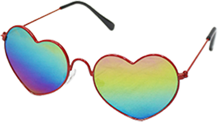 D&C サングラス Sサイズ ハート レインボー