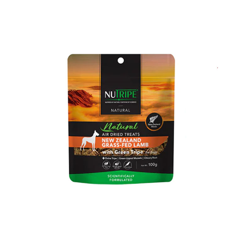 ニュートライプ ナチュラル エアードライ トリーツ ラムwithグリーントライプ100g