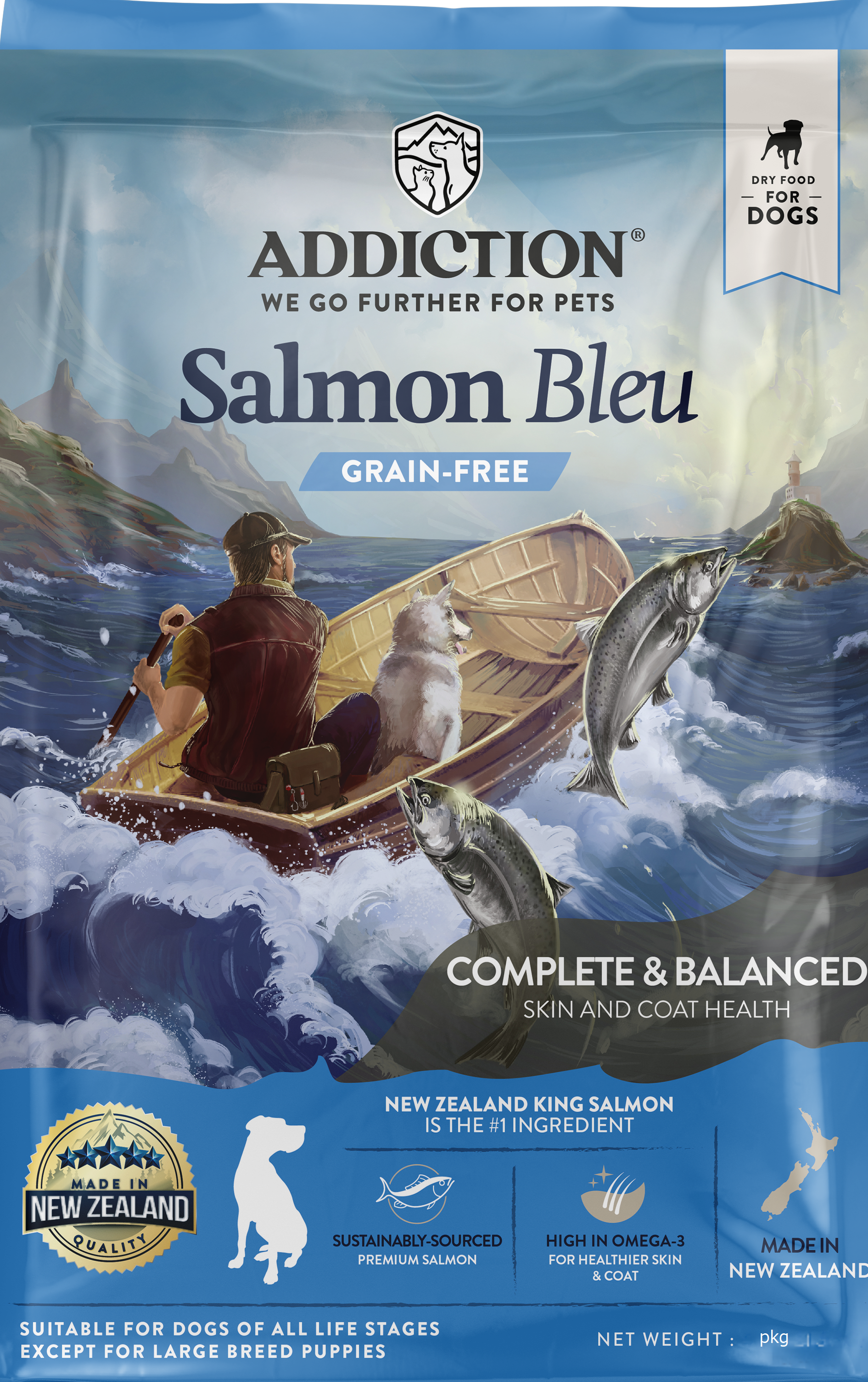 アディクション サーモンブルー グレインフリー ドッグ 9kg