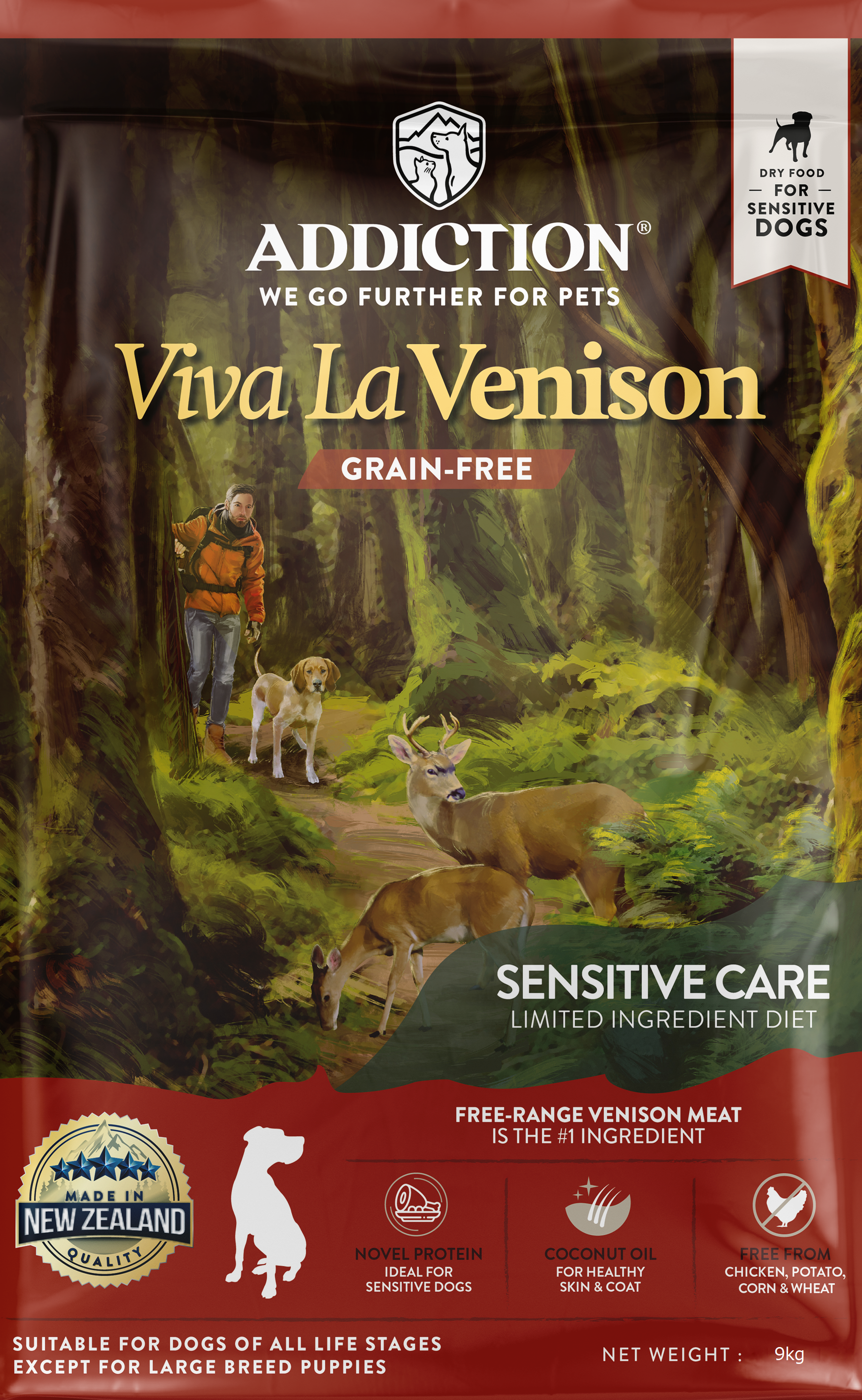 アディクション ビバ・ラ・ベニソン グレインフリー ドッグ 9kg