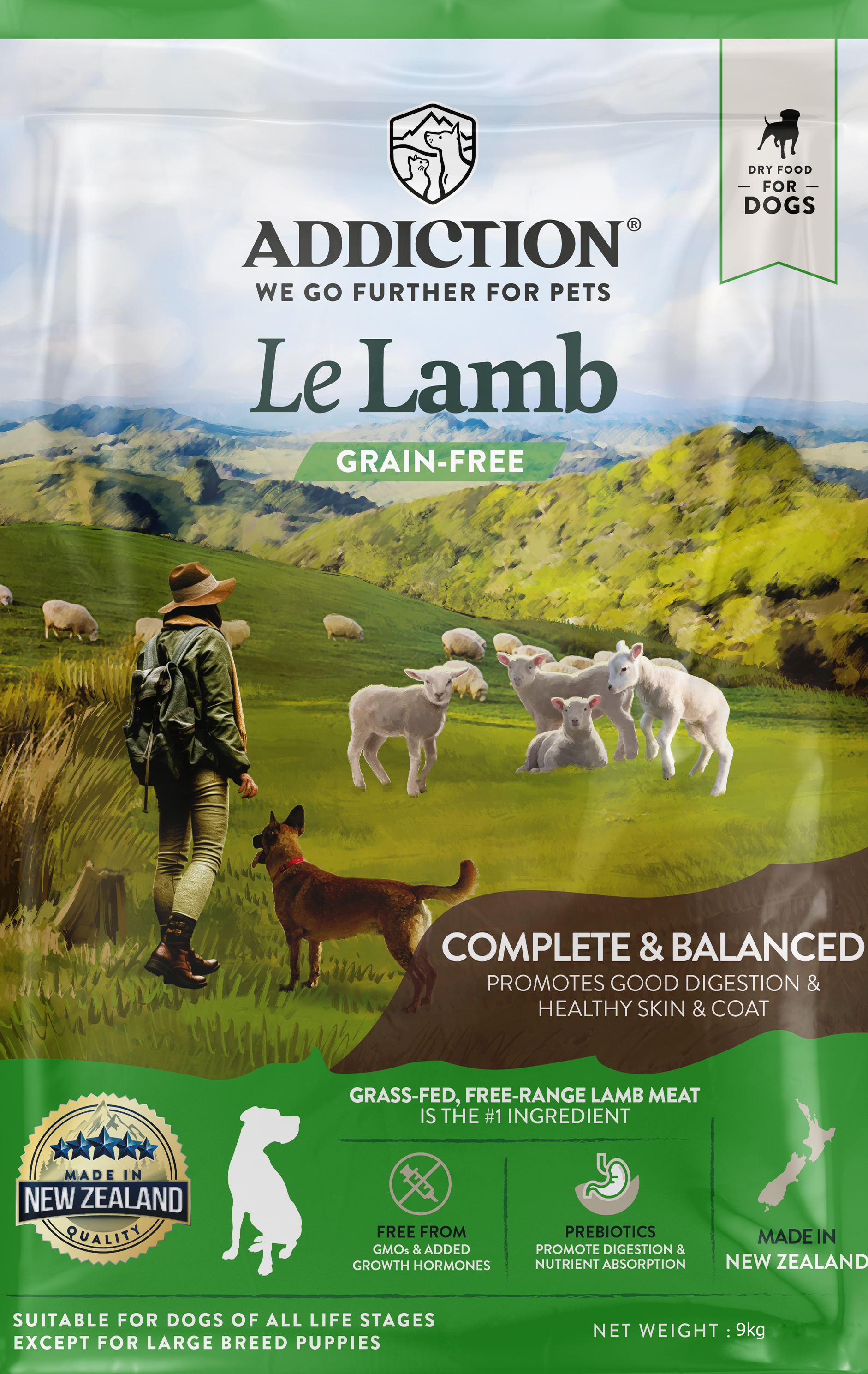 アディクション ル・ラム グレインフリー ドッグ 9kg