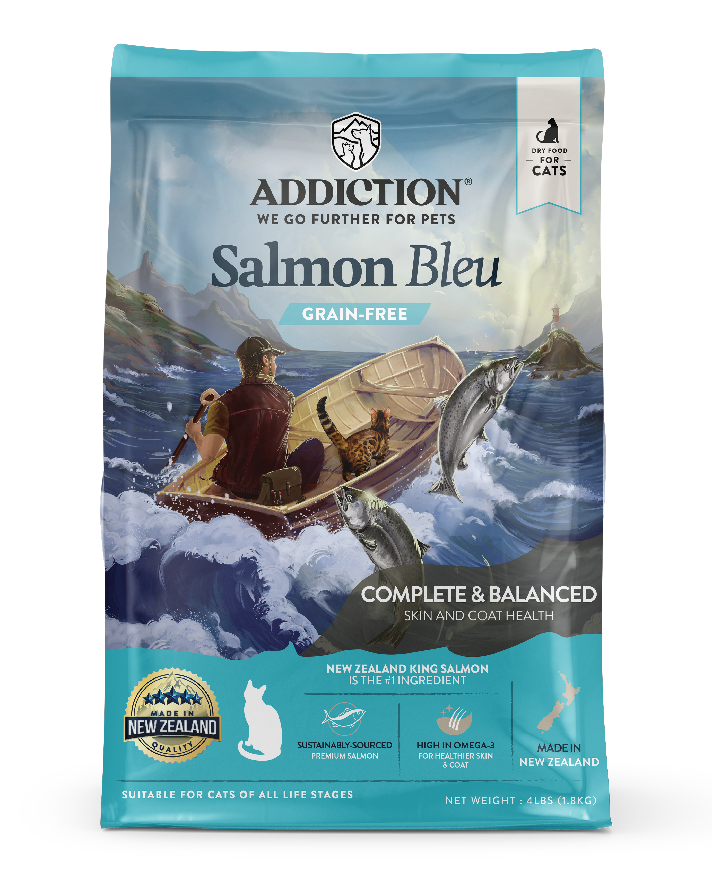 アディクション サーモンブルー グレインフリー キャット 1.8kg