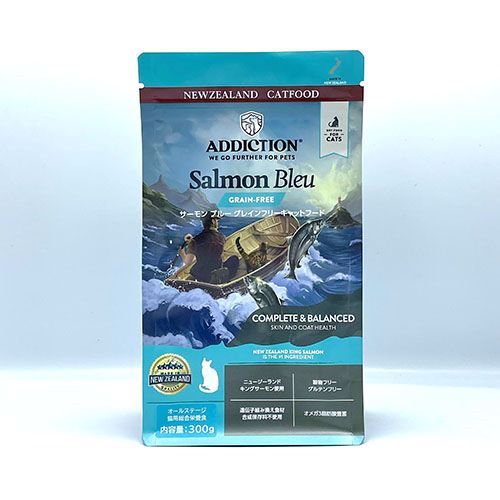 アディクション サーモンブルー グレインフリー キャットフード 300g