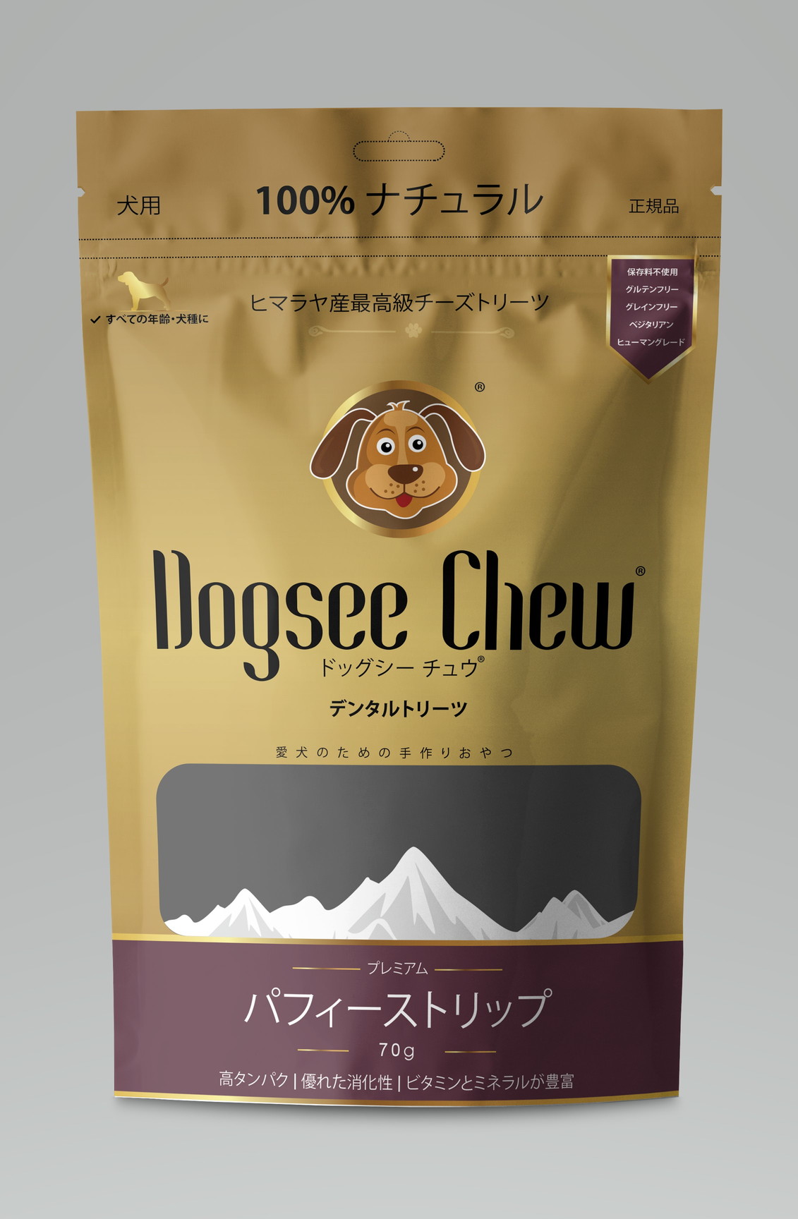 【終売】 ドッグシーチュウ パフィーストリップ 70g