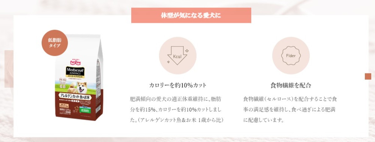メディコート アドバンス アレルゲンカット 魚&お米 1歳から 低