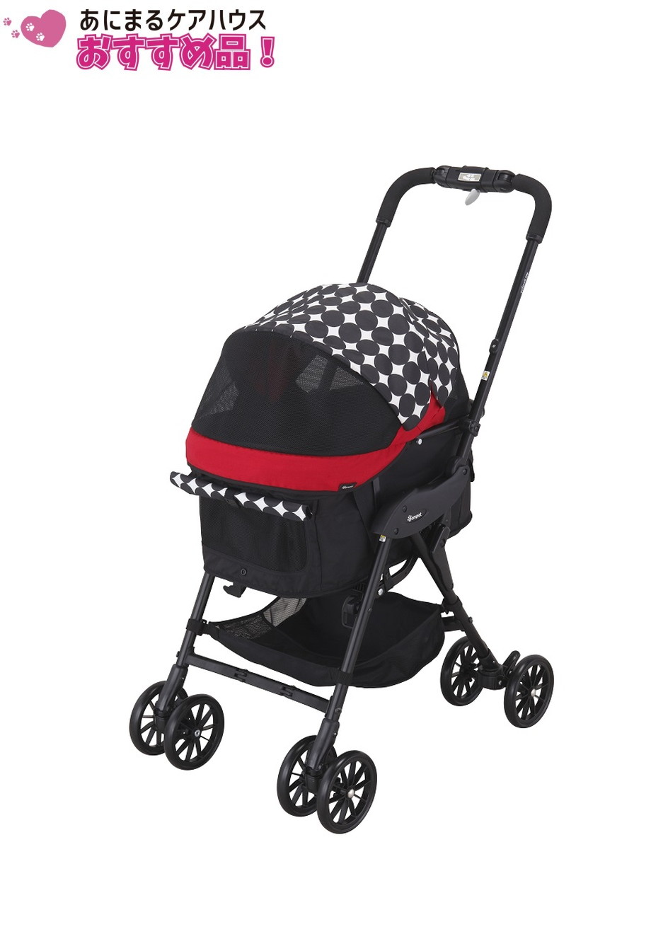 週末限定価格♡ DOT ペットカート グレー/アイボリー 210.jpg