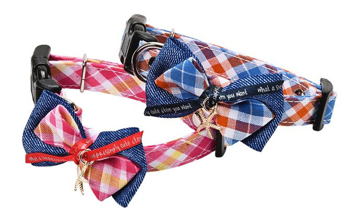 Dog Amo.k カラー スターリボン S ブルー