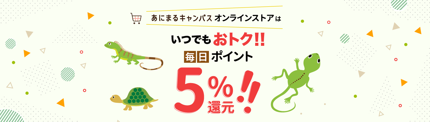 いつでもおトク 毎日5%還元